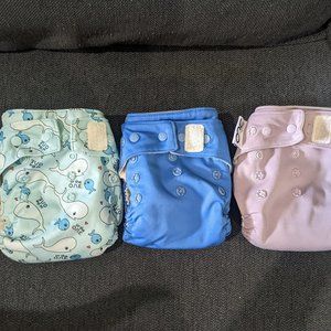GroVia One Cloth Diapers, Lot of 3